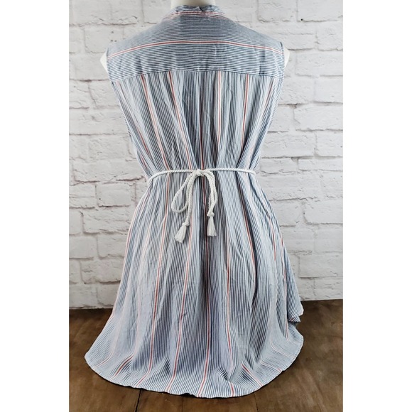 Ellison Women's Striped Sleeveless Blouse ~ Size Medium ~ NWT / New with Tags - Picture 3 of 11